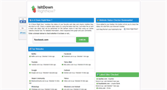 Desktop Screenshot of isitdownrightnow.com